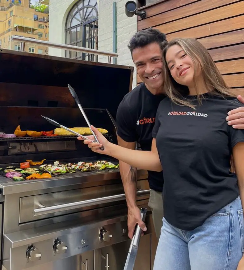 Kelly Ripa's husband MarkÂ Consuelos and their daughterÂ Lola Consuelos in June 2021. 