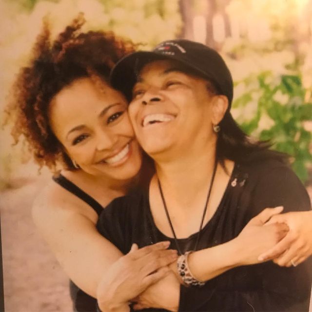 Kim Fields with her mother Chip Fields.