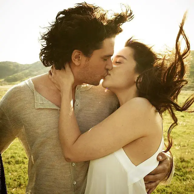 Kit Harington and Emilia Clarke for Rolling Stone in 2012.