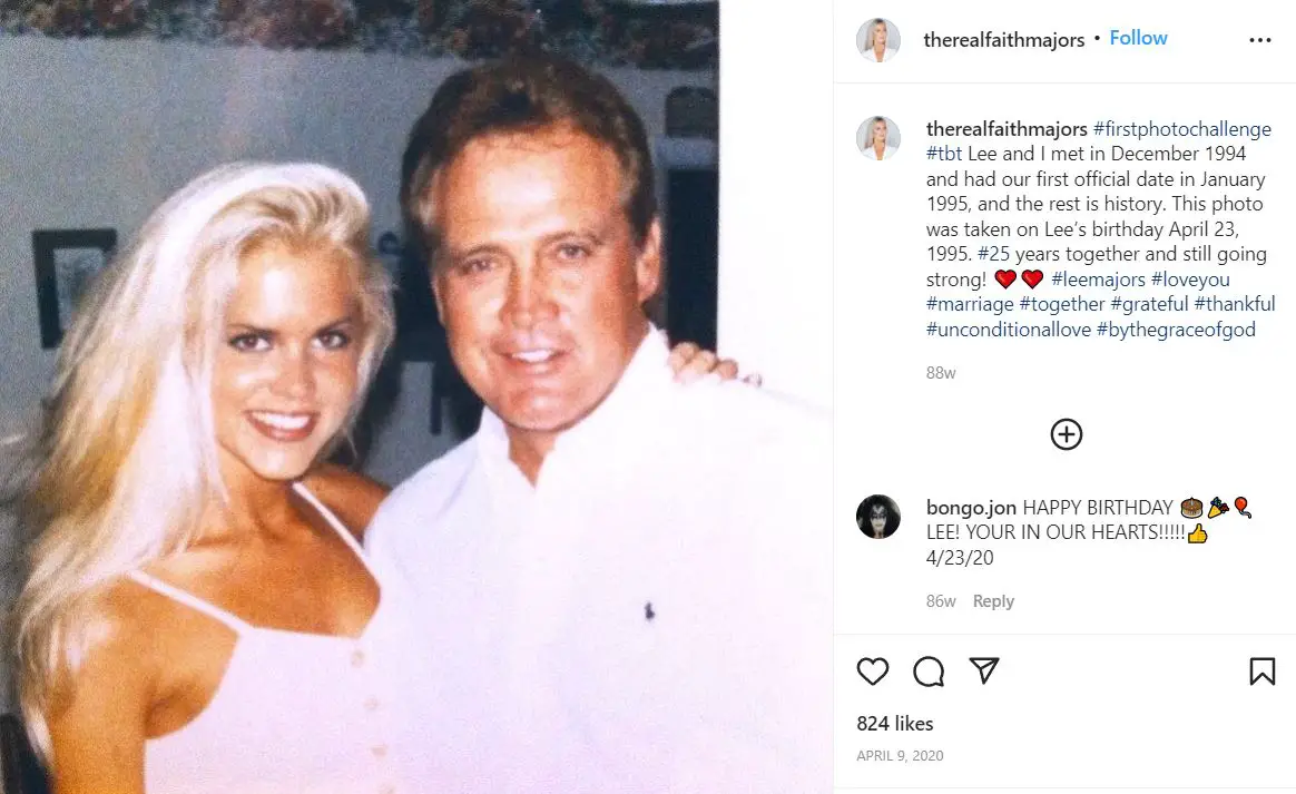 Lee Majors and Wife Faith Majors