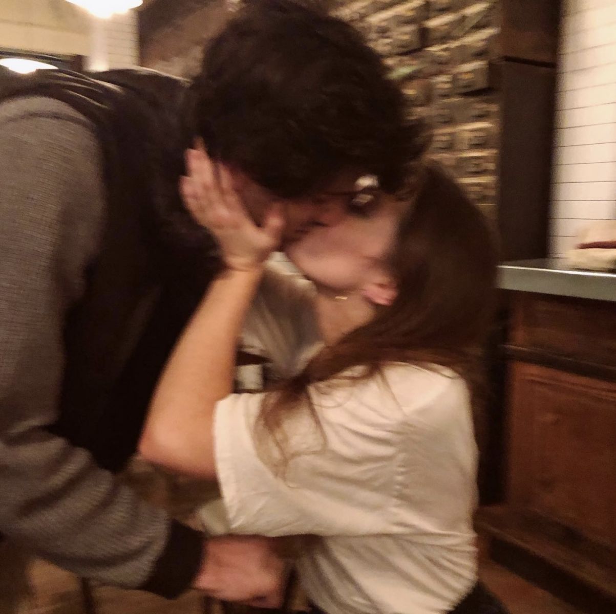 Lily Mo Sheen with her boyfriendÃ‚Â David Schechter