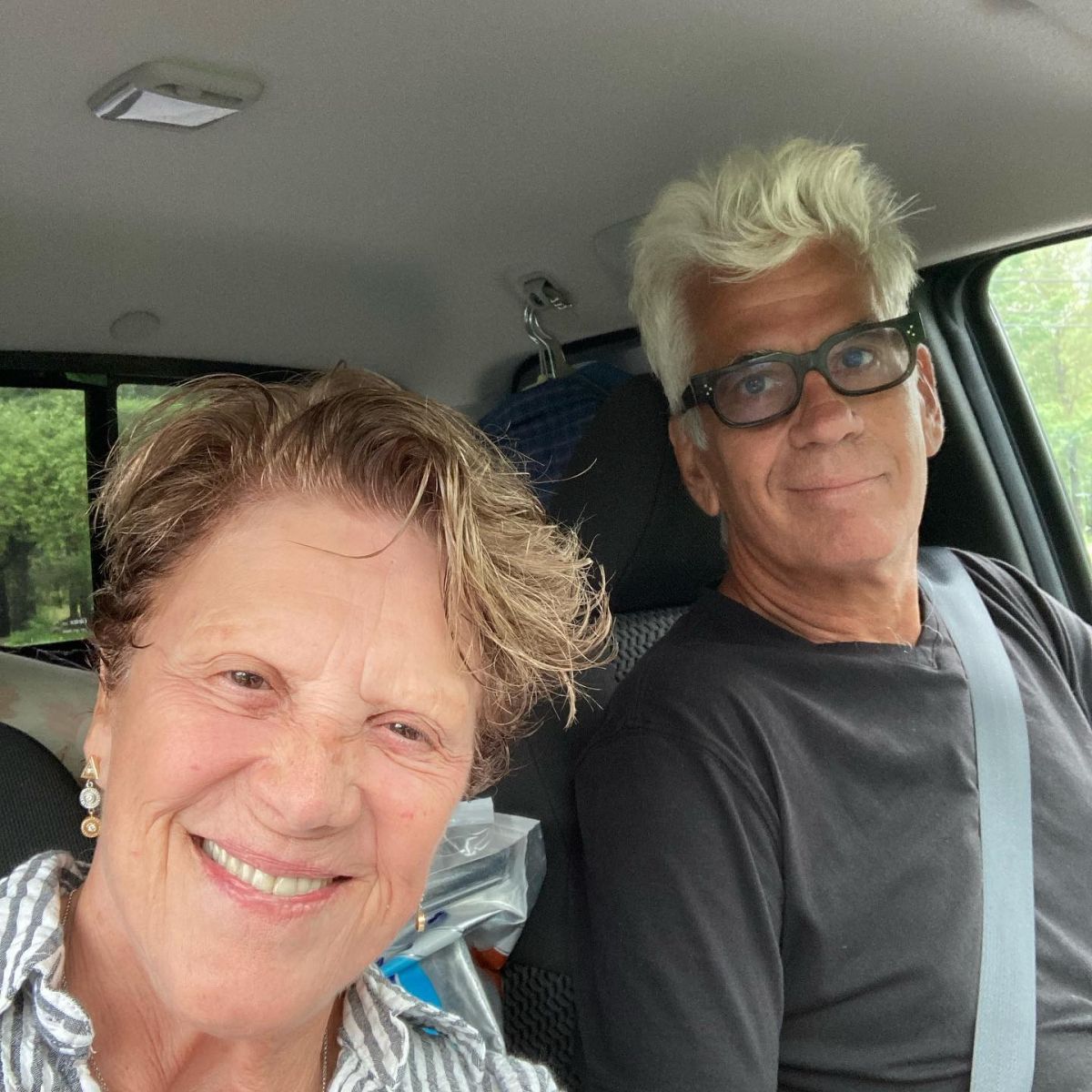 Linda Lavin with her spouse of 17 years, Steve Bakunas.