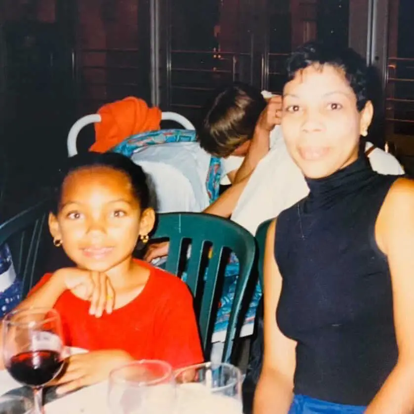 Logan Browning posted a throwback picture with her mother in July 2021.
