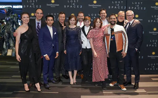 Netflix's series Lost In Space cast and showrunners during the special premiere of second season