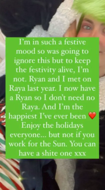 Lucy Fallon disproves the breakup rumors