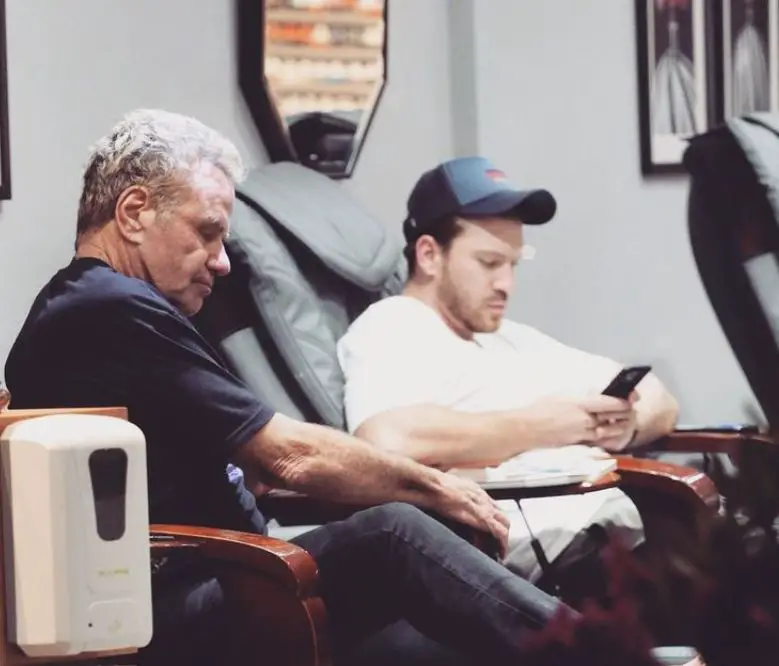 Martin Kove and his son Jesse Kove.