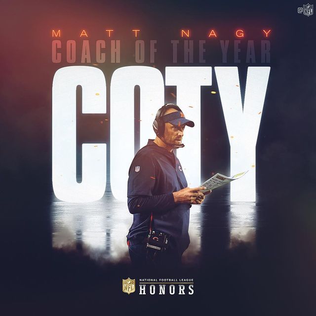 The Chicago Bears Head Coach Matt Nagy