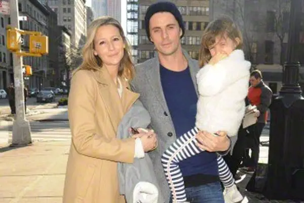 Matthew Goode with his wife Sophie Dymoke and Daughter Matilda