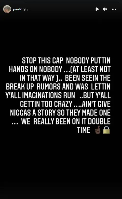 Megan Thee Stallion's boyfriend Pardison Fontaine denied break up and domestic violence rumors.