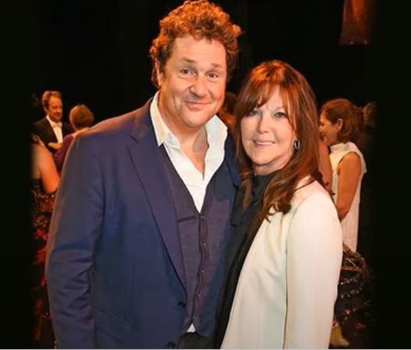 Michael Ball and his partner Cathy McGowan.