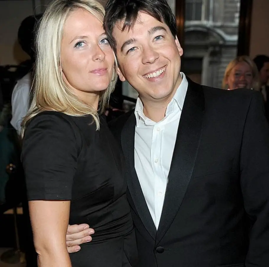 Michael McIntyre with his wife Kitty Ward at an awards ceremony.