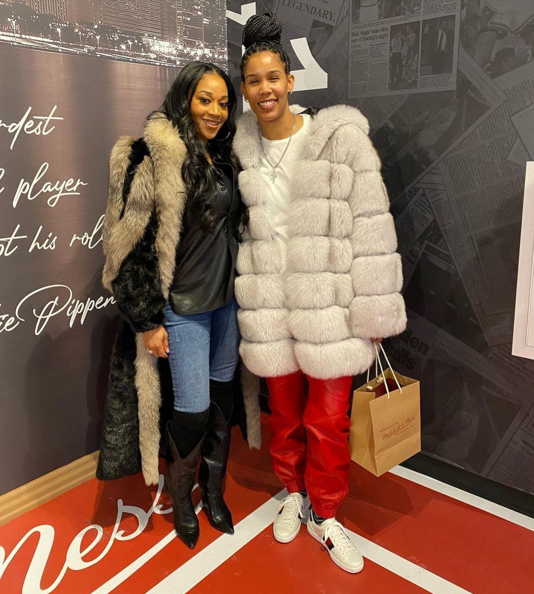 Mimi Faust and Ty Young clicked at an NBA match in January 2022.
