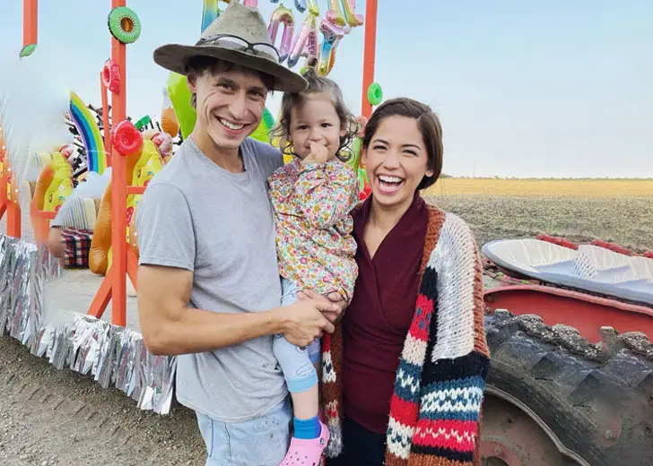 Molly Yeh with her husband Nick Hagen and daughter