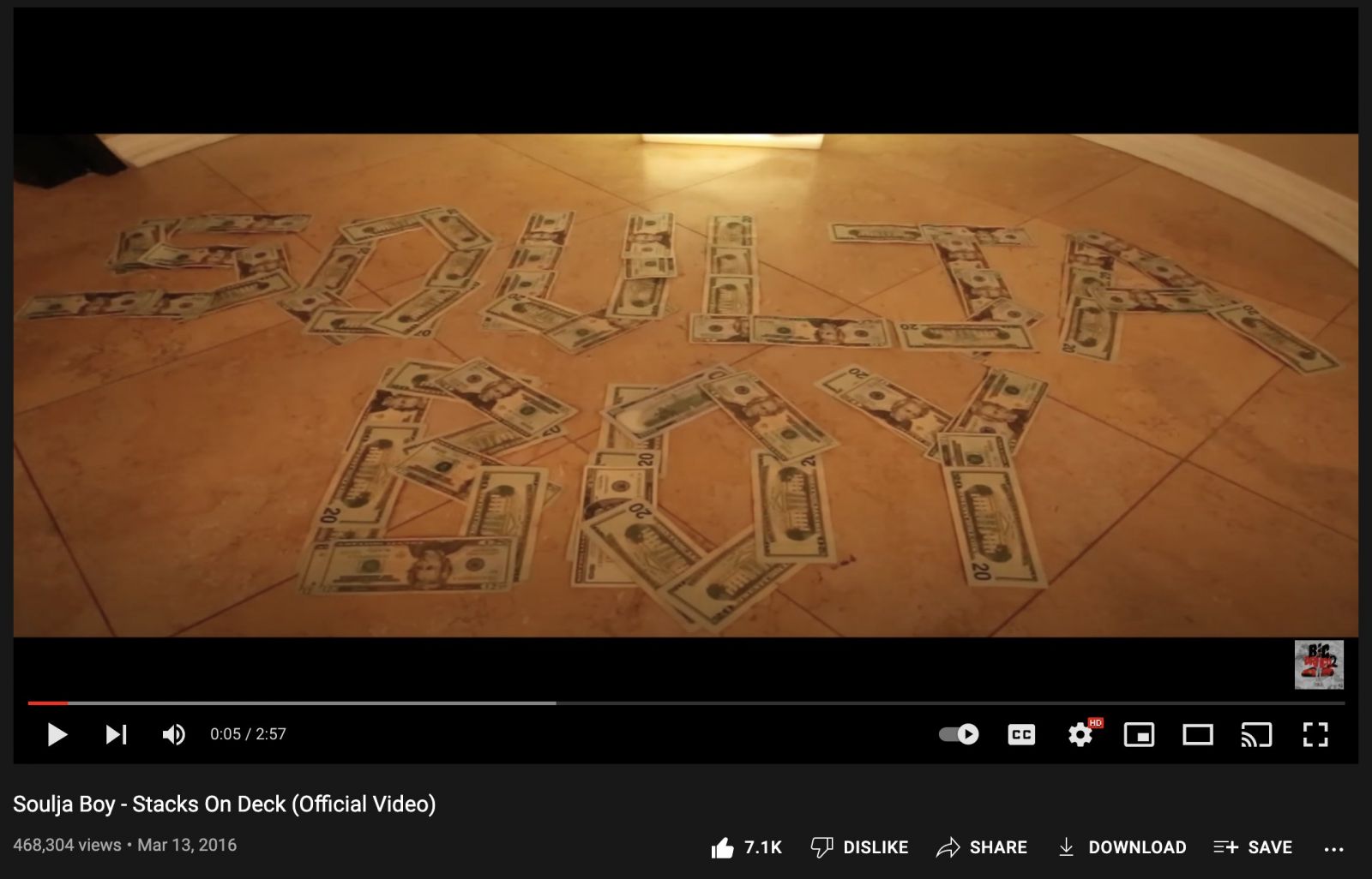 SouljaBoy claims credit for starting viral 'Money Challenge' trend.