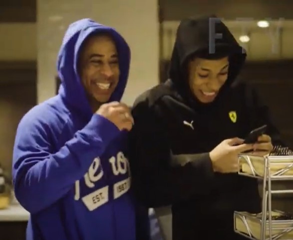 NLE Choppa and his dad together.