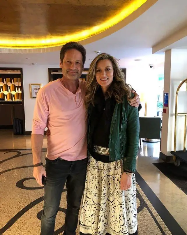 Natasha McElhone and her Californication co-star David Duchovny.