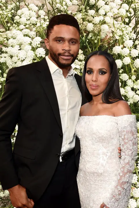 Nnamdi Asomugha With His Wife Kerry Washington