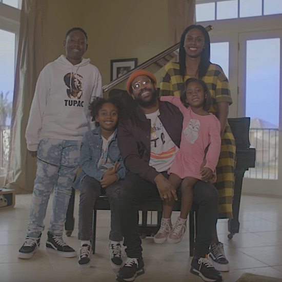 PJ Morton with his family