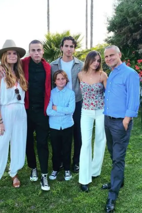 Patsy Palmer with husband and children