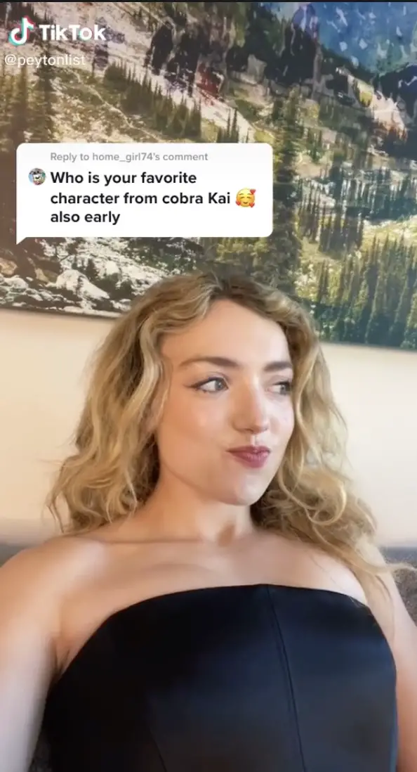 Peyton List shyly disclosing her favorite 'Cobra Kai' character 
