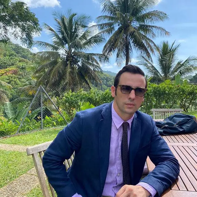 Ralf Little in the Caribbean where he had planned to marry his future wife.