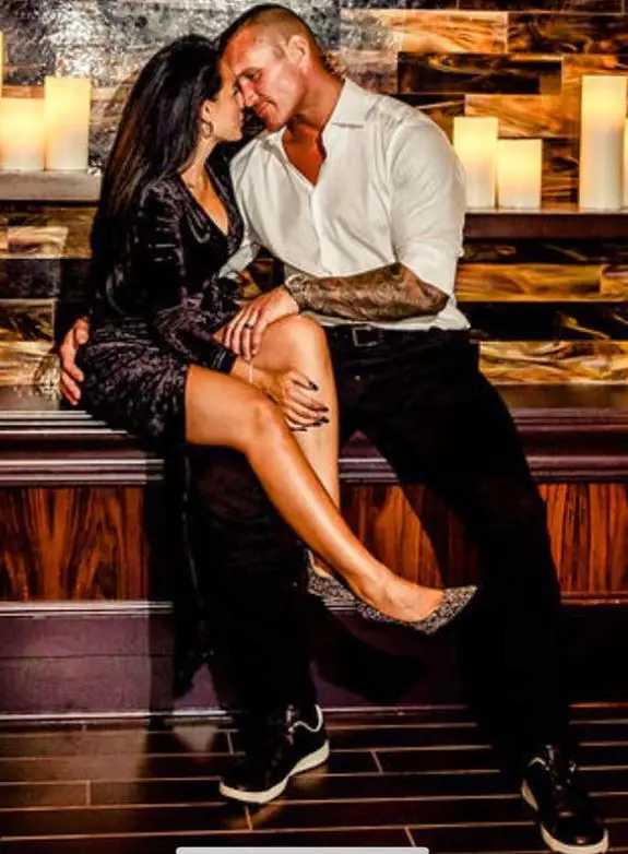 Randy Orton and his wife 