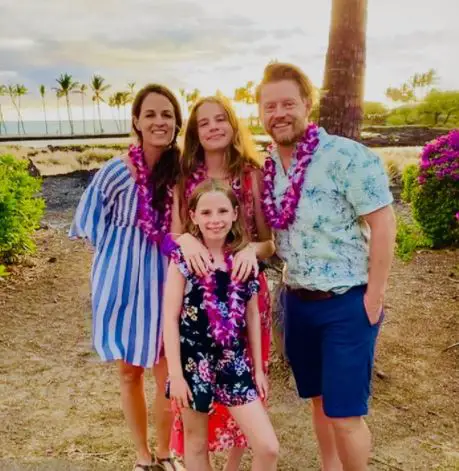 Richard Blais enjoys a vacation with his family in Anaehoomalu Bay in 2021.