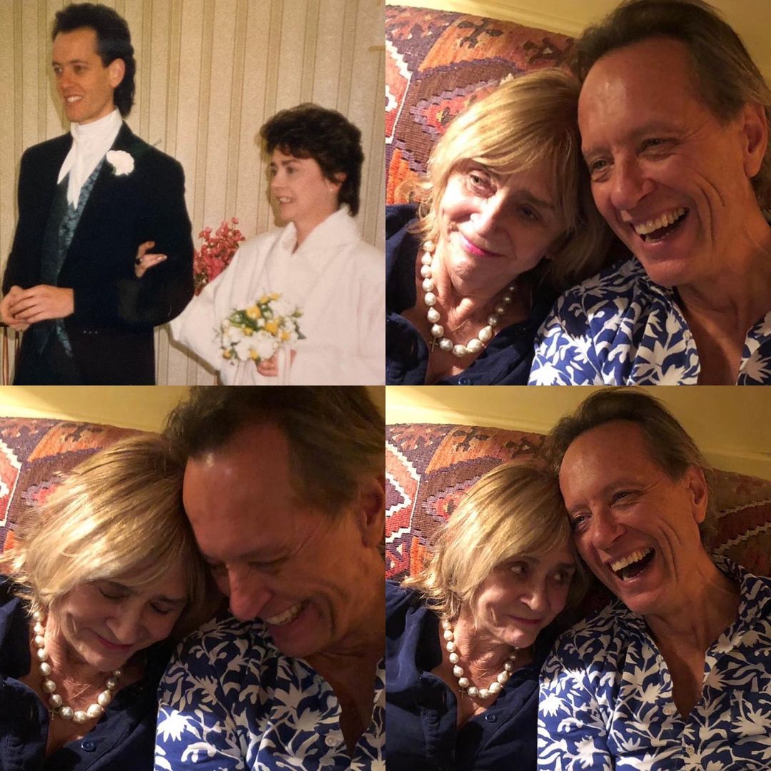 Richard E. Grant celebrating 34 married anniversary with his wife, Joan Washington.