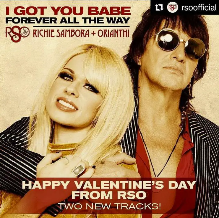 Richie Sambora and ex-girlfriend Orianthi collaborated on tracks
