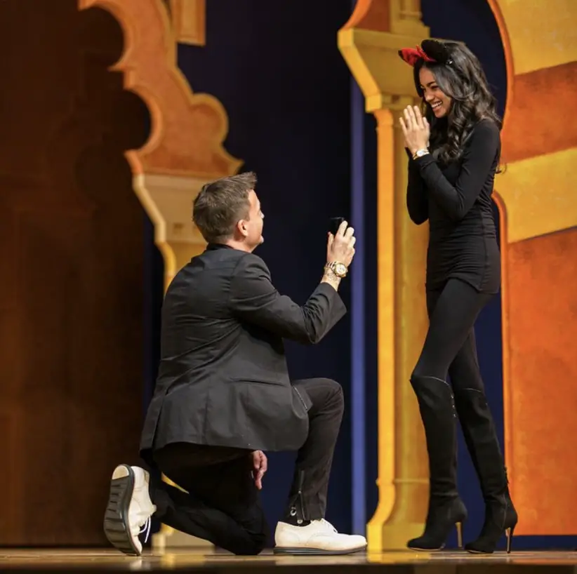 Rob Dyrdek proposing to his wife Bryiana Noelle Flores.