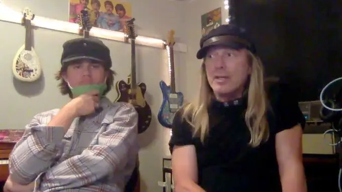 Robin Zander with his son Robin Taylor Zander.
