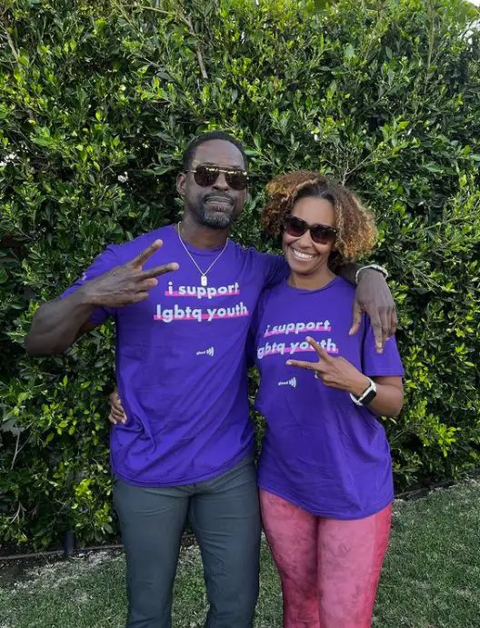 Ryan Michelle Bathe with husband Sterling K. Brown