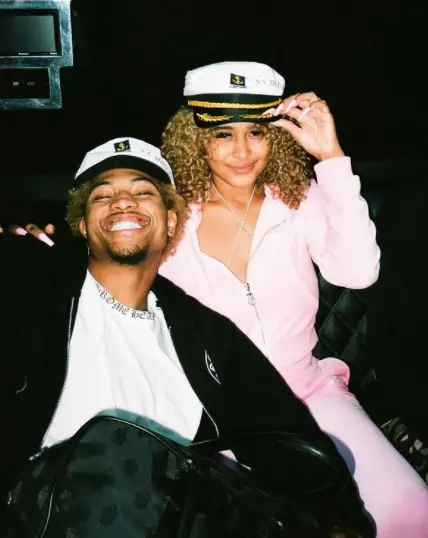 Kelly Oubre Jr. with his girlfriend