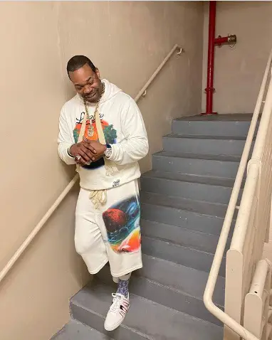 Busta Rhymes On The Stairwell