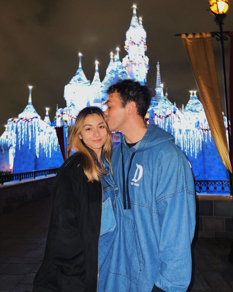 Thomas Petrou with his girlfriend Mia Hayward.