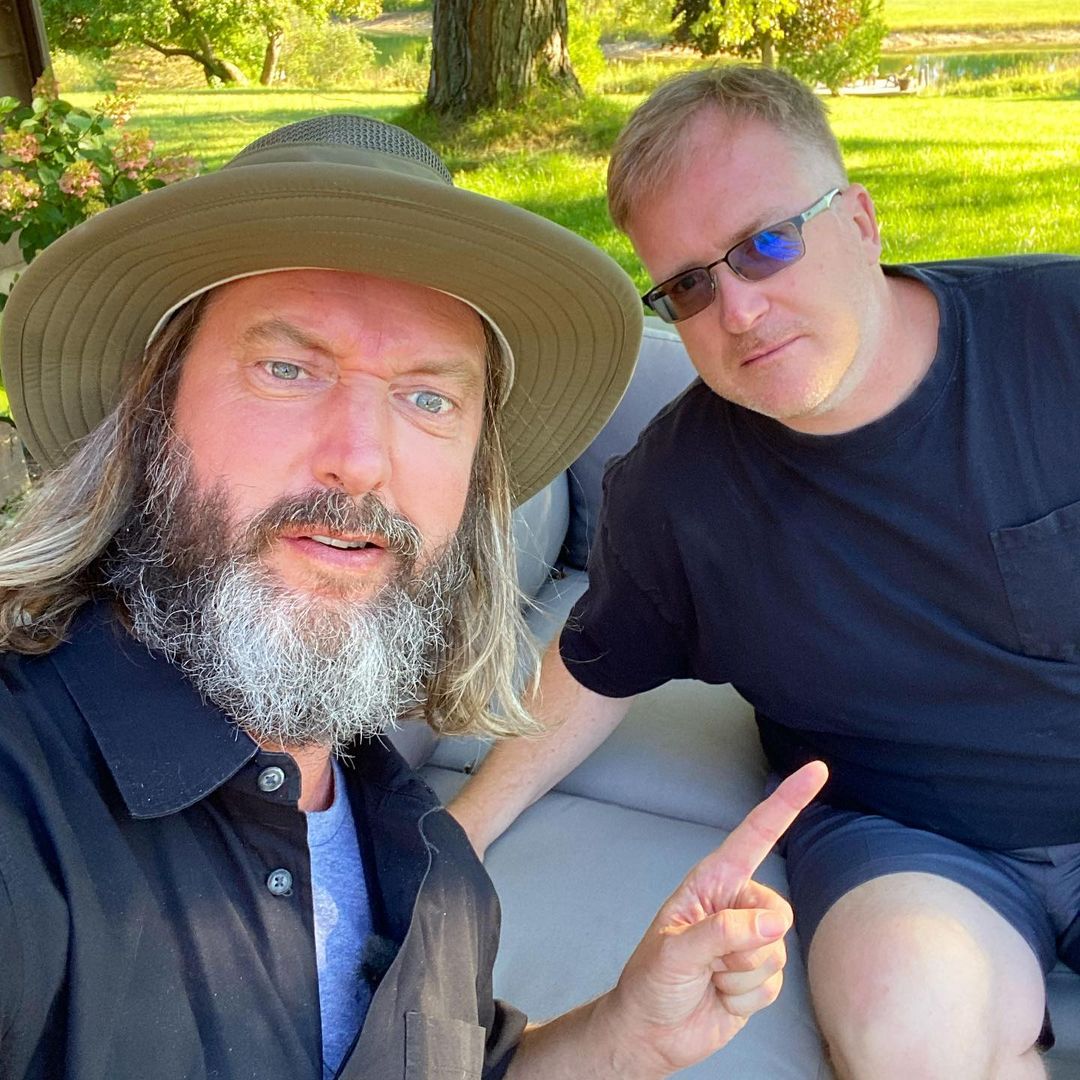 Tom Green taking a selfie withÃ‚Â Glenn Humplik.