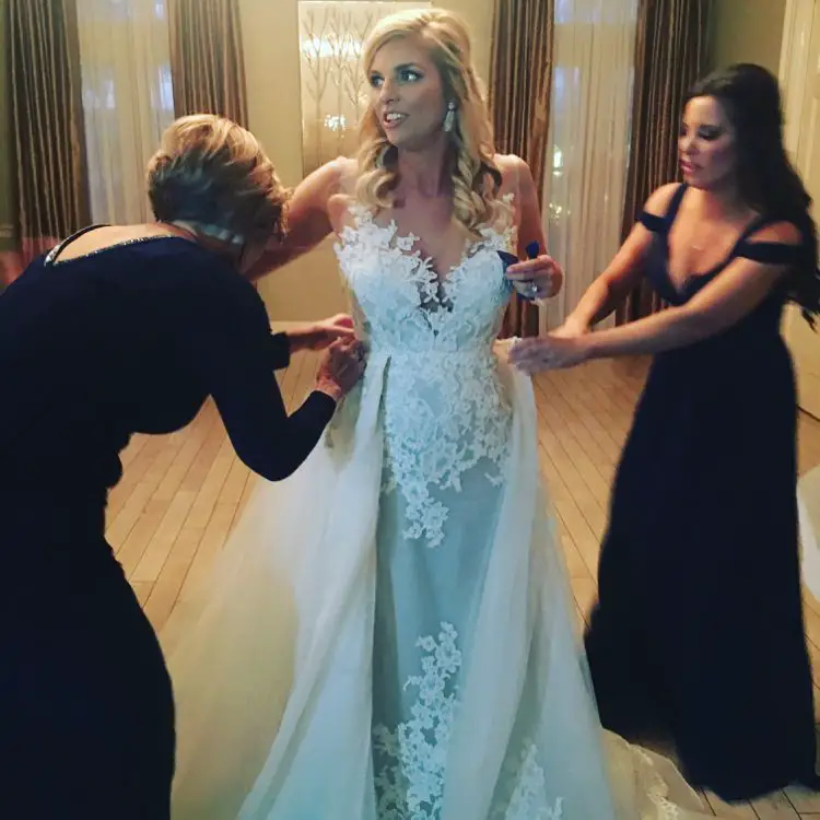 Trishelle Cannatella clicked at her wedding.