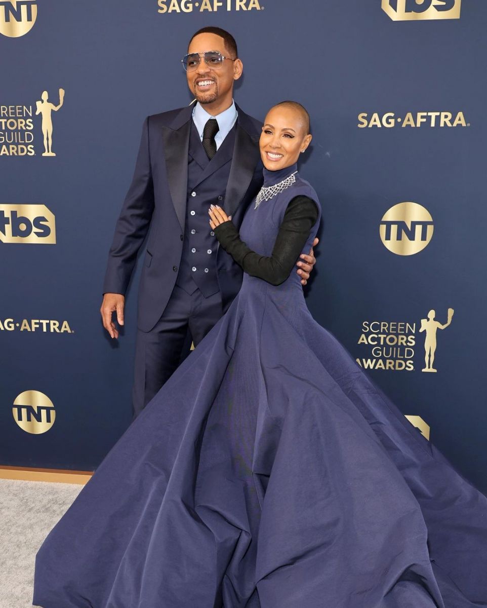 Will Smith posing for a picture with his wife, Jada Pinkett Smith