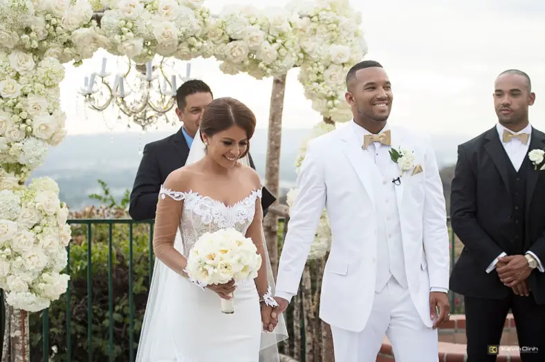 Yris Plamer with her ex-husband Stafore Plamer on their wedding day.