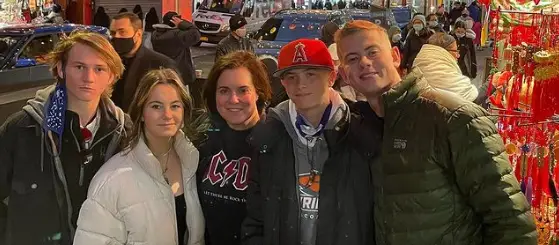 Amy Freeze with Her Children