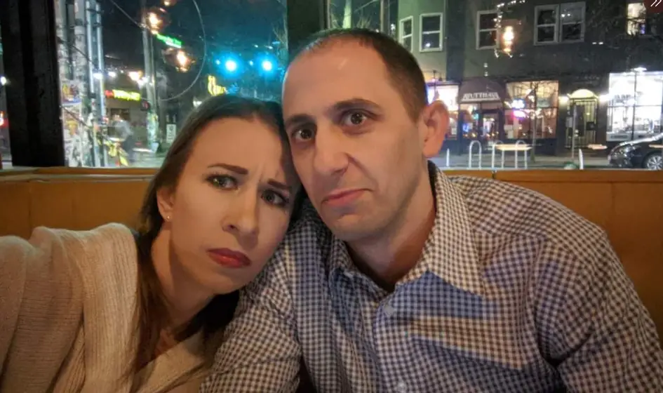 Aubrey Edwards with her husband