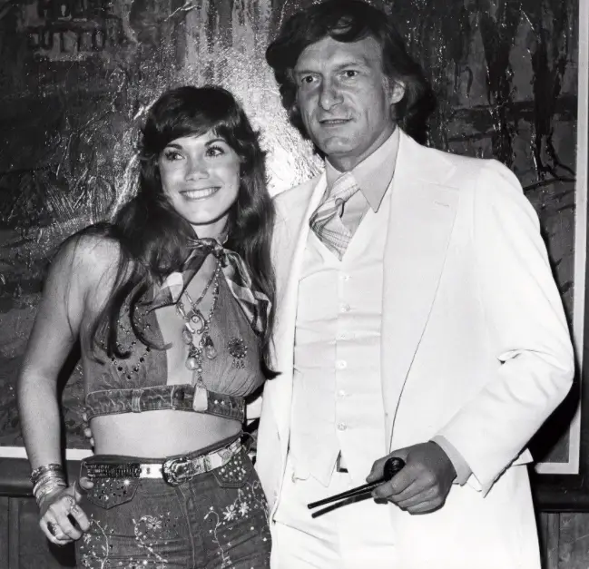 Barbi Benton with Hugh Hefner