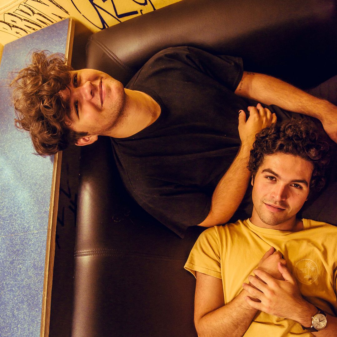 Billie Joe Armstrong's kids, Joey and Jakob.