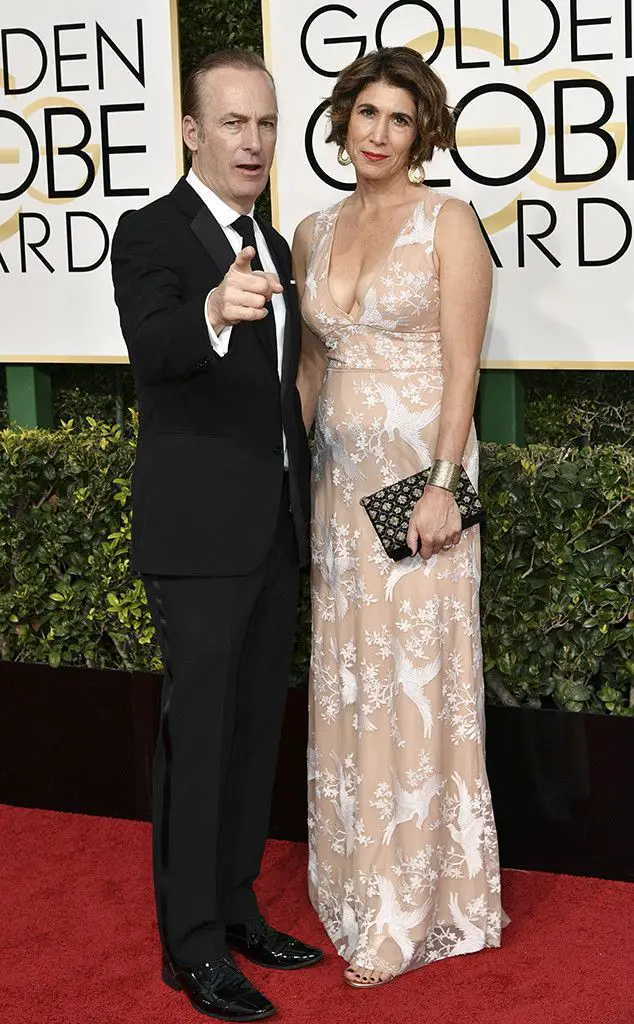 Bob Odenkirk and Wife Naoimi YomTov in the 2017 Golden Globe Awards