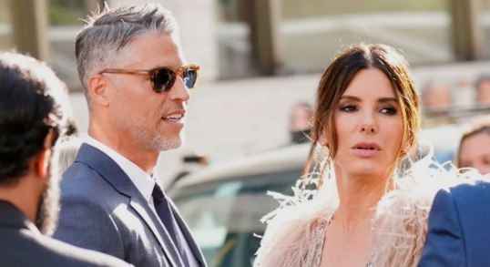 Bryan Randall and Sandra Bullock at 'Oceanâ€™s Eight' premiere in Los Angeles in 2018. 