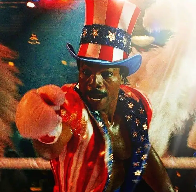 Carl Weathers in one of the Rocky films.