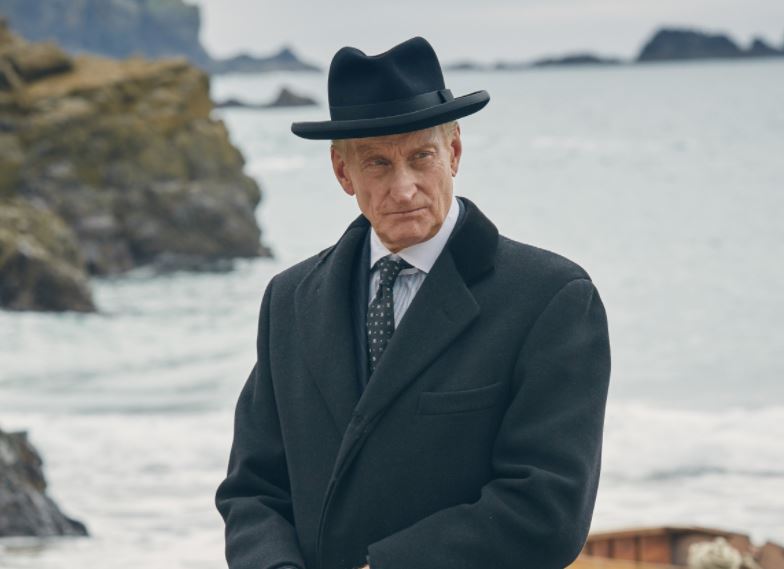 Charles Dance on the set of 'And Then There Were None,' long after his divorce with wife. 