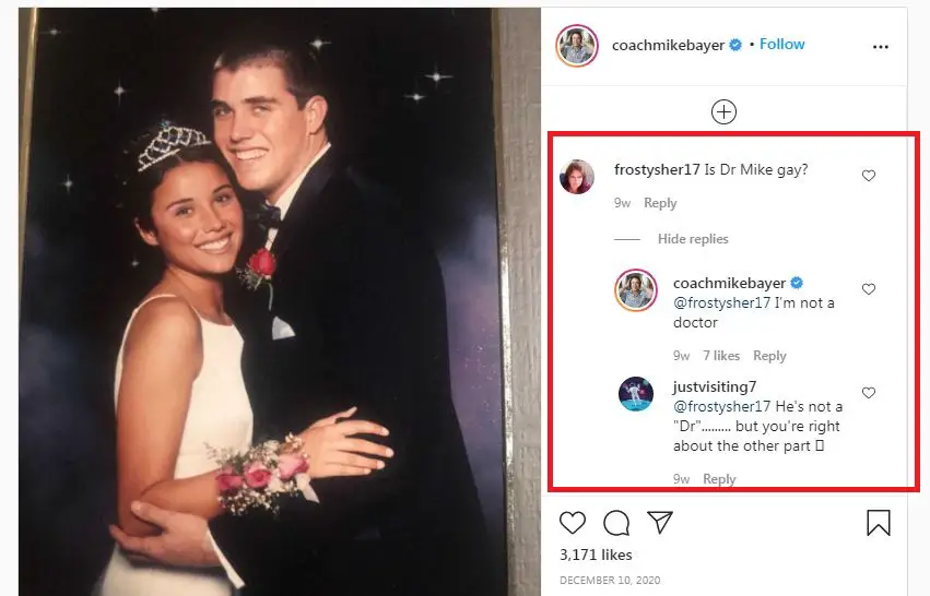 Followers curious to know Mike Bayer's sexuality