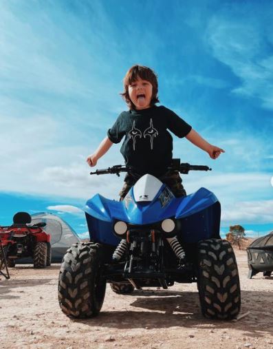 Criss Angel's son Johnny Christopher Sarantakos.