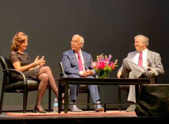 David Brooks and his wife Anne Snyder Brooks.